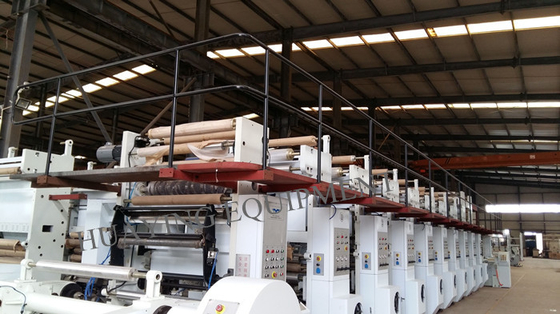 10 Colors Flexographic Printing Machine With Servo Motor Drive , Gravure Printing Machines