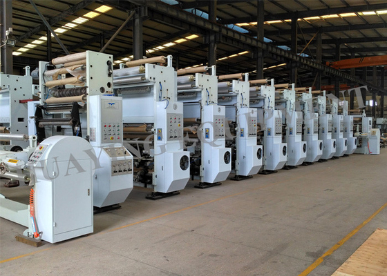 Computer Gravure Press Gravure Printing Machine 8 Colors Working Speed Faster Than 300 m/min