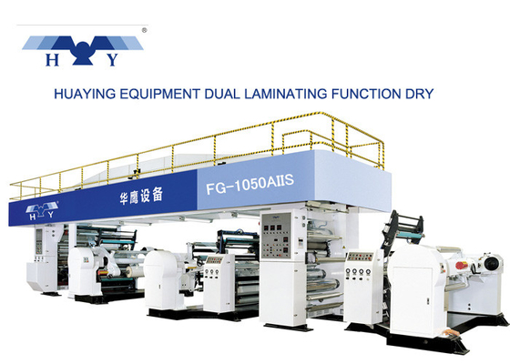 Dual Laminating Function Dry Lamination Machine Working Speed 185m/min